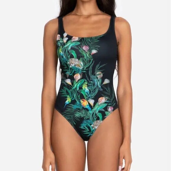 New JOHNNY WAS Calla Lily Printed One-Piece Swimsuit NWT Size X-Small - Picture 7 of 17